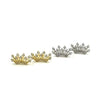 Ashley Gold Sterling Silver CZ Spike Stud Earrings