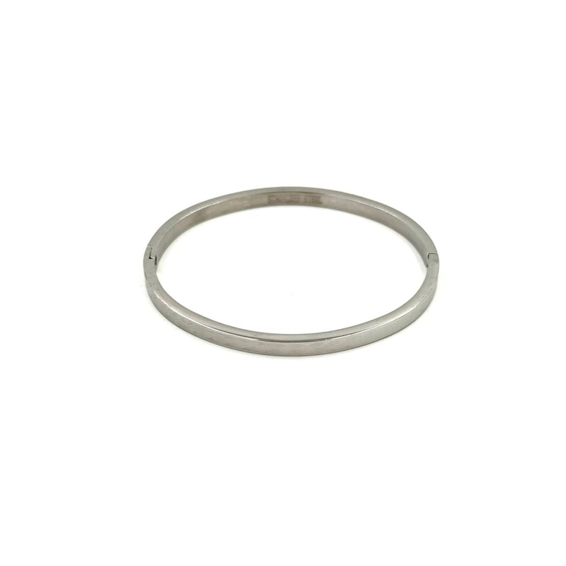Ashley Gold Stainless Steel Line Design Bangle Bracelet
