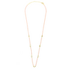 Ashley Gold Sterling Silver Gold Plated CZ  Bezel Set Enamel Wire Wrapped Necklace