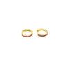 Ashley Gold Sterling Silver Mini Hoop CZ Earrings