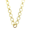 Ashley Gold Stainless Steel Gold Plated Oversized Circle Link Chain Necklace