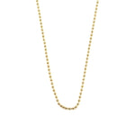 Ashley Gold Stainless Steel Gold Plated Ball Design Chain Necklace