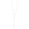 Ashley Gold Sterling Silver Assorted CZ Drop Lariat Necklace