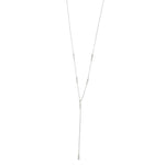 Ashley Gold Sterling Silver Assorted CZ Drop Lariat Necklace