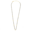 Ashley Gold Sterling Silver Gold Plated CZ  Bezel Set Enamel Wire Wrapped Necklace