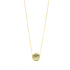 Ashley Gold Sterling Silver 1" Disc Pendant Necklace
