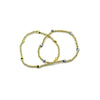 Ashley Gold Stainless Steel Gold Plated Assorted Heart Beaded Ball Stretch Bracelet