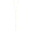 Ashley Gold Sterling Silver Gold Plated Interlocking Circle Link Chain Lariat With CZ's Necklace