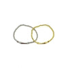 Ashley Gold Stainless Steel Gold Plated Stretch Bamboo Design Bracelet