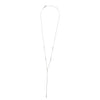 Ashley Gold Sterling Silver Assorted CZ Drop Lariat Necklace