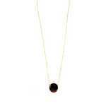 Ashley Gold Sterling Silver 1" Disc Pendant Necklace