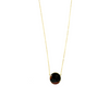 Ashley Gold Sterling Silver 1" Disc Pendant Necklace