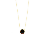 Ashley Gold Sterling Silver 1" Disc Pendant Necklace