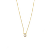 Ashley Gold Sterling Silver Teardrop CZ Pendant Necklace