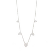 Ashley Gold Sterling Silver Gold Plated 5 CZ Spike Necklace
