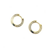 Ashley Gold Sterling Sliver With CZ's All Around .5" Hoop Earrings