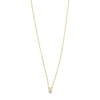Ashley Gold Sterling Silver Teardrop CZ Pendant Necklace