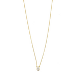 Ashley Gold Sterling Silver Teardrop CZ Pendant Necklace