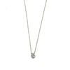 Ashley Gold Sterling Silver Teardrop CZ Pendant Necklace