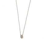 Ashley Gold Sterling Silver Teardrop CZ Pendant Necklace