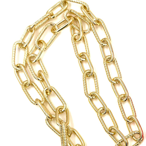 Ashley Gold Stainless Steel Gold Plated Link Phone Chain