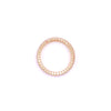 Ashley Gold Sterling Silver Gold Plated Bead Set CZ Eternity Band Ring