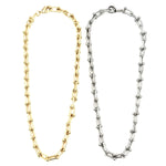 Ashley Gold Stainless Steel Bike Chain Necklace