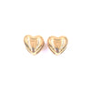 Ashley Gold Stainless Steel Gold Plated Small Heart Cuff Earrings