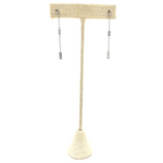 Ashley Gold Sterling Silver Drop Chain Link With CZ's Earrings