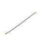 Ashley Gold Sterling Silver Gold Plated Alternating Colored CZ Design Tennis Bracelet