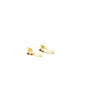Ashley Gold Sterling Silver Gold Plated Double Colored CZ Chain Earrings