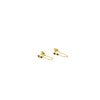 Ashley Gold Sterling Silver Gold Plated Double Colored CZ Chain Earrings
