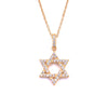 Ashley Gold Sterling Silver CZ Floating Star Necklace