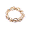 Ashley Gold Stainless Steel Chunky Chain Stretch Bracelet