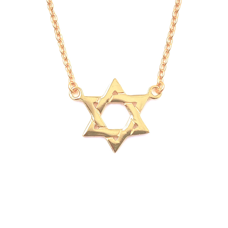 Ashley Gold Sterling Silver Simple Star Necklace