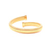 Ashley Gold Stainless Steel Gold Plated Stacked Slinky Bangle Bracelet