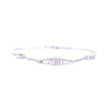 Ashley Gold Sterling Silver Clover CZ Design Link Bracelet