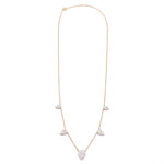 Ashley Gold Sterling Silver Gold Plated 5 CZ Spike Necklace