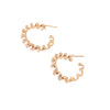 Ashley Gold Stainless Steel Gold Plated Open Slinky Design Hoop Earrings