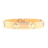 Ashley Gold Stainless Steel Gold Plated Circle Link Men's Bracelet