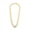 Ashley Gold Stainless Steel Gold Plated Chunky Cable Chain Necklace