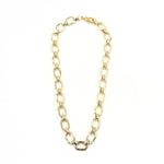 Ashley Gold Stainless Steel Gold Plated Chunky Cable Chain Necklace