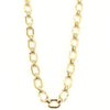 Ashley Gold Stainless Steel Gold Plated Chunky Cable Chain Necklace