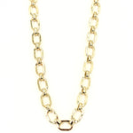 Ashley Gold Stainless Steel Gold Plated Chunky Cable Chain Necklace