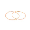 Ashley Gold Stainless Steel Gold Plated 2" Hoop Earrings