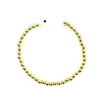 Ashley Gold Stainless Steel Gold Plated Ball Beaded Stretch Enamel Fish Design Bracelet