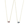 Ashley Gold Sterling Silver Gold Plated CZ Closure Necklace
