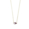 Ashley Gold Sterling Silver Gold Plated CZ Closure Necklace