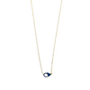 Ashley Gold Sterling Silver Gold Plated CZ Closure Necklace
