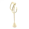 Ashley Gold Stainless Steel Gold Plated Teardrop Design Hoop Earrings